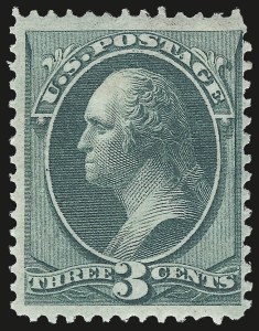 Sale 972, Lot 3150, 1870-71 National Bank Note Co. Ungrilled Issue (Scott 145-155), 3c Green (147) Sale 972, Lot 3150, 1870-71 National Bank Note Co. Ungrilled Issue (Scott 145-155)