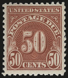 Sale 972, Lot 3475, Postage Due (J), -1/2c-$5.00 Postage Due (J69-J78) Sale 972, Lot 3475, Postage Due (J)