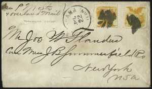 Sale 973, Lot 119, 1869 Pictorial Issue Covers