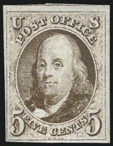 Sale 975, Lot 1051, 1847 Issue (Scott 1-2)