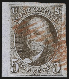 Sale Number 975, Lot Number 1055, 1847 Issue (Scott 1-2) Sale Number 975, Lot Number 1055, 1847 Issue (Scott 1-2)