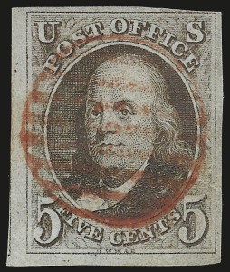 Sale 975, Lot 1068, 1847 Issue (Scott 1-2)