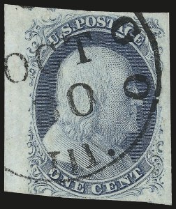 Sale 975, Lot 1114, 1851-56 Issue (Scott 5-17)
