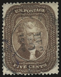 Sale Number 975, Lot Number 1192, 1857-60 Issue (Scott 18-39) Sale Number 975, Lot Number 1192, 1857-60 Issue (Scott 18-39)