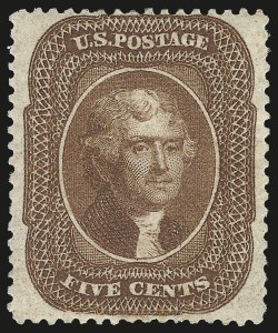 Sale Number 975, Lot Number 1193, 1857-60 Issue (Scott 18-39) Sale Number 975, Lot Number 1193, 1857-60 Issue (Scott 18-39)