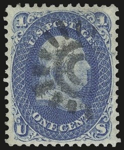 Sale Number 975, Lot Number 1305, 1867-68 Grilled Issue (Scott 79-101), including the 10c Z Grill