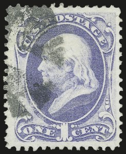 Sale 975, Lot 1386, 1870-71 National Bank Note Co. Grilled Issue (Scott 134-144)