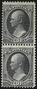 Sale 975, Lot 1402, 1870-71 National Bank Note Co. Ungrilled Issue (Scott 145-155)
