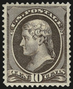 Sale Number 975, Lot Number 1438, 1881-87 American Bank Note Co. Issues (Scott 205-218) Sale Number 975, Lot Number 1438, 1881-87 American Bank Note Co. Issues (Scott 205-218)