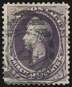 Sale Number 975, Lot Number 1454, 1881-87 American Bank Note Co. Issues (Scott 205-218) Sale Number 975, Lot Number 1454, 1881-87 American Bank Note Co. Issues (Scott 205-218)