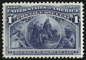 Sale Number 975, Lot Number 1474, 1893 Columbian Issue (1c thru 8c, Scott 230-236) Sale Number 975, Lot Number 1474, 1893 Columbian Issue (1c thru 8c, Scott 230-236)