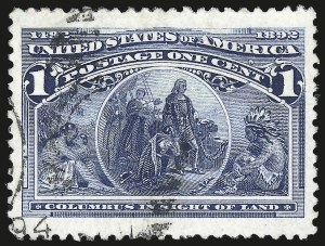Sale 975, Lot 1479, 1893 Columbian Issue (1c thru 8c, Scott 230-236)