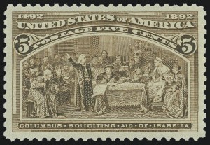 Sale Number 975, Lot Number 1497, 1893 Columbian Issue (1c thru 8c, Scott 230-236) Sale Number 975, Lot Number 1497, 1893 Columbian Issue (1c thru 8c, Scott 230-236)