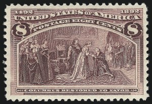 Sale Number 975, Lot Number 1510, 1893 Columbian Issue (1c thru 8c, Scott 230-236) Sale Number 975, Lot Number 1510, 1893 Columbian Issue (1c thru 8c, Scott 230-236)