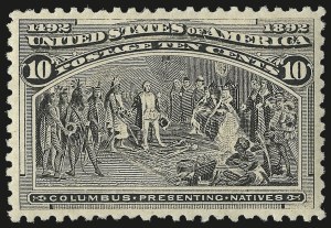 Sale 975, Lot 1517, 1893 Columbian Issue (10c thru $1.00, Scott 237-241)