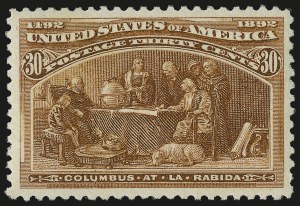Sale Number 975, Lot Number 1524, 1893 Columbian Issue (10c thru $1.00, Scott 237-241)