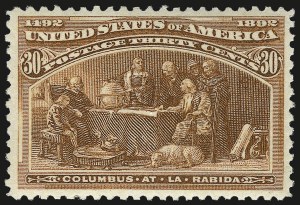 Sale Number 975, Lot Number 1525, 1893 Columbian Issue (10c thru $1.00, Scott 237-241)
