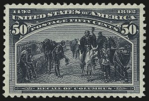 Sale 975, Lot 1529, 1893 Columbian Issue (10c thru $1.00, Scott 237-241)