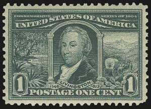 Sale 975, Lot 1696, 1904 Louisiana Purchase, Jamestown Issues (Scott 323-330)