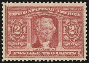 Sale Number 975, Lot Number 1697, 1904 Louisiana Purchase, Jamestown Issues (Scott 323-330)