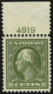 Sale 975, Lot 1724, 1908-10 Washington-Franklin Issues (Scott 331-356)