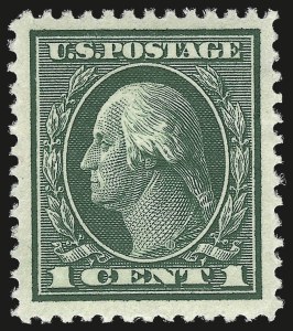 Sale Number 975, Lot Number 1821, 1912-14 Washington-Franklin Issue (Scott 405-423)