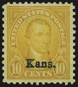 Sale Number 975, Lot Number 2053, Kans.-Nebr. Overprints (Scott 659-678)