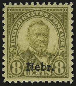 Sale 975, Lot 2064, Kans.-Nebr. Overprints (Scott 659-678)