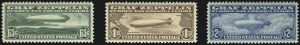 Sale 975, Lot 2113, Air Post Graf Zeppelin Issue (Scott C13-C15)