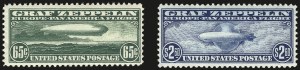 Sale 975, Lot 2122, Air Post Graf Zeppelin Issue (Scott C13-C15)