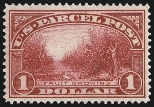 Sale 975, Lot 2434, Group Lots by Issue, 1c-$1.00 Parcel Post (Q1-Q12) Sale 975, Lot 2434, Group Lots by Issue