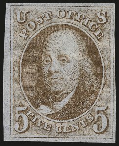 Sale 976, Lot 1048, 1847 Issue (Scott 1-2)