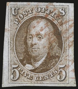 Sale Number 976, Lot Number 1062, 1847 Issue (Scott 1-2) Sale Number 976, Lot Number 1062, 1847 Issue (Scott 1-2)