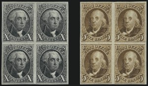 Sale 976, Lot 1076, 1875 Reproduction of 1847 Issue (Scott 3-4)