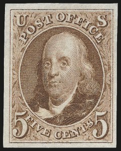 Sale 976, Lot 1079, 1875 Reproduction of 1847 Issue (Scott 3-4)