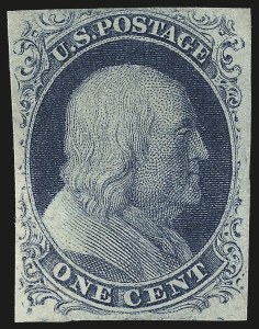Sale 976, Lot 1087, 1c-3c 1851-56 Issue (Scott 5-11)