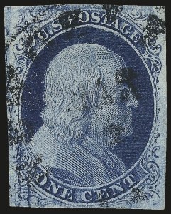 Sale 976, Lot 1098, 1c-3c 1851-56 Issue (Scott 5-11)
