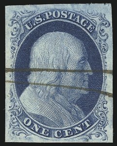 Sale 976, Lot 1103, 1c-3c 1851-56 Issue (Scott 5-11)