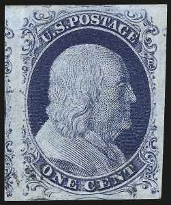 Sale Number 976, Lot Number 1109, 1c-3c 1851-56 Issue (Scott 5-11)