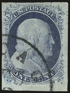 Sale 976, Lot 1112, 1c-3c 1851-56 Issue (Scott 5-11)