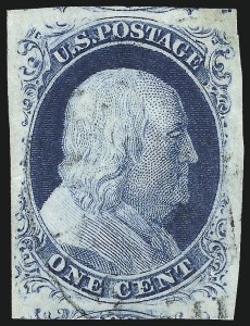Sale 976, Lot 1123, 1c-3c 1851-56 Issue (Scott 5-11)