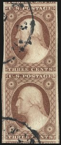 Sale 976, Lot 1152, 1c-3c 1851-56 Issue (Scott 5-11)