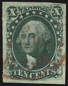 Sale 976, Lot 1174, 5c-12c 1851-56 Issue (Scott 12-17)
