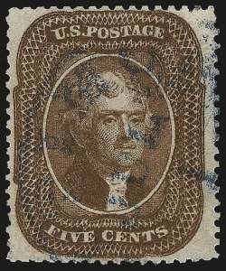 Sale 976, Lot 1232, 5c 1857-60 Issue (Scott 27-30A)