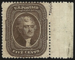 Sale 976, Lot 1235, 5c 1857-60 Issue (Scott 27-30A)