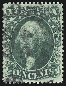 Sale 976, Lot 1250, 10c-90c 1857-60 Issue (Scott 31-39)