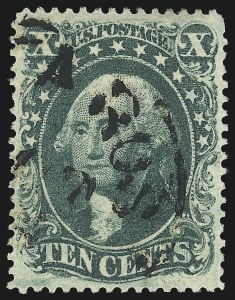 Sale 976, Lot 1251, 10c-90c 1857-60 Issue (Scott 31-39)