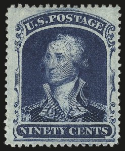 Sale Number 976, Lot Number 1271, 10c-90c 1857-60 Issue (Scott 31-39)