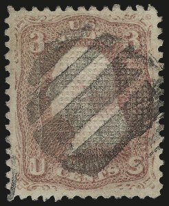 Sale 976, Lot 1378, 1867 Experimental Grills (A-Z, Scott 79-85E)