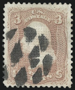 Sale 976, Lot 1379, 1867 Experimental Grills (A-Z, Scott 79-85E)